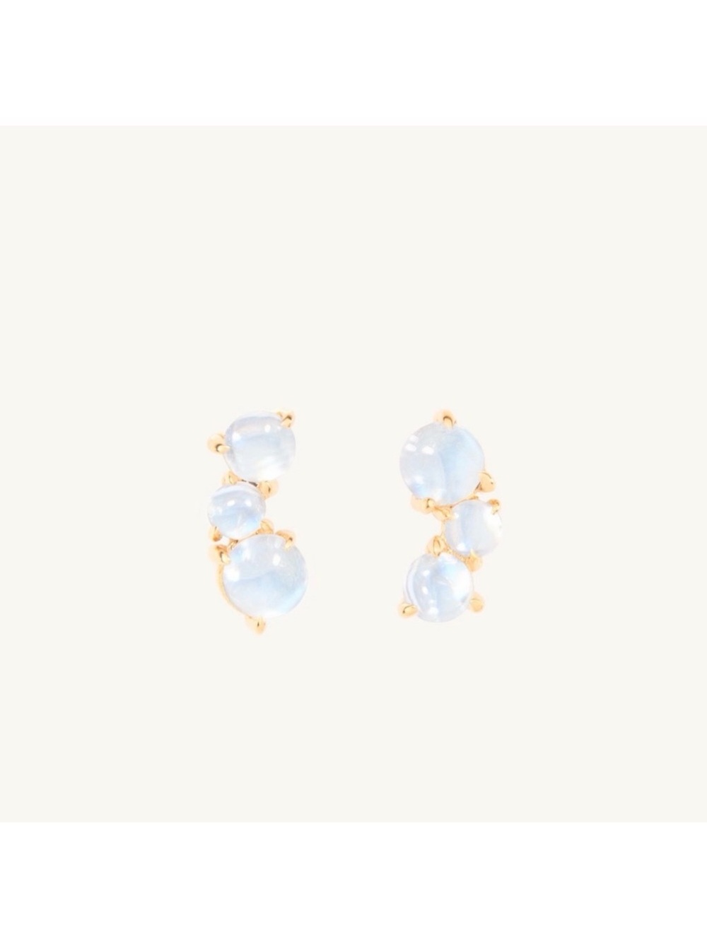Catbird X The Met Moonstone Bubble Earrings (Pair) EUC
